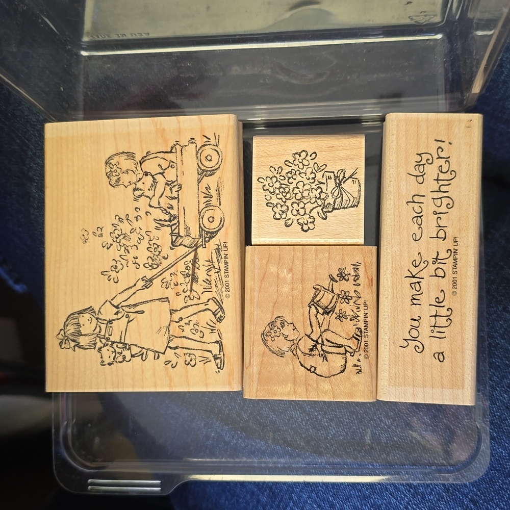 Stampin' Up! FRIENDSHIPS GROW  Retired Rubber Stamp set